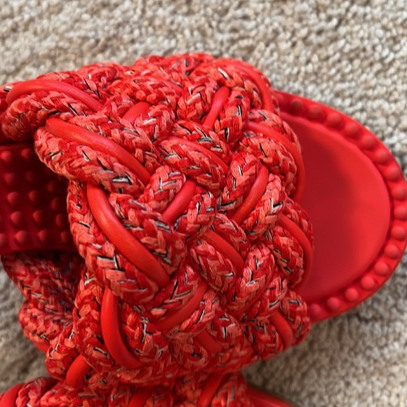 Bottega Veneta bubble weave dot sandals. New in box - Picture 10 of 12